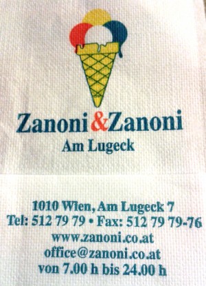 Zanoni - Visitenkarte - ZANONI & ZANONI - Wien