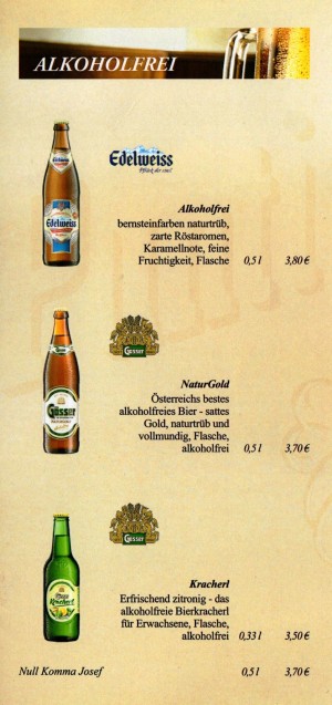 Schwabl-Wirt - Bierkarte Flaschenbiere-04 - Schwabl Wirt - Wien