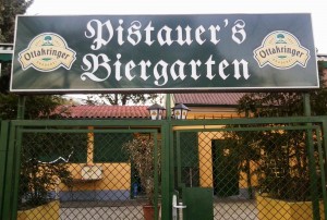 Gaststätte Pistauer Außenreklame Biergarten