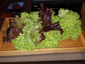 Salatblätter für Bulgogi