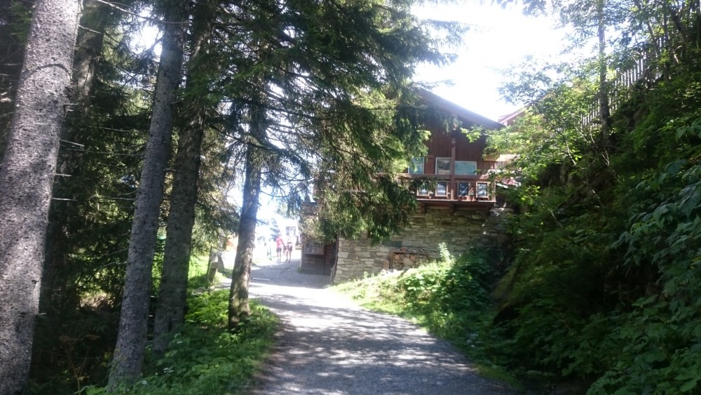 die Hütte schon in Sicht - Gasthof Schönangerl - Krimml