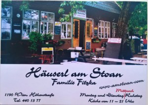 So kann Visitenkarte...... - Häuserl am Stoan - Wien