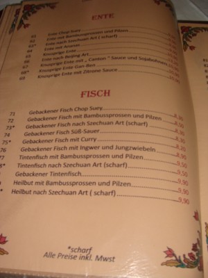 Ente + Fisch. - China Restaurant Da-Li - Bregenz