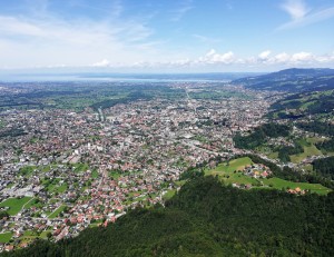 Das mit Abstand Beste/Schönste da oben, ist der Blick auf Dornbirn und Bregenz, samt dem ...