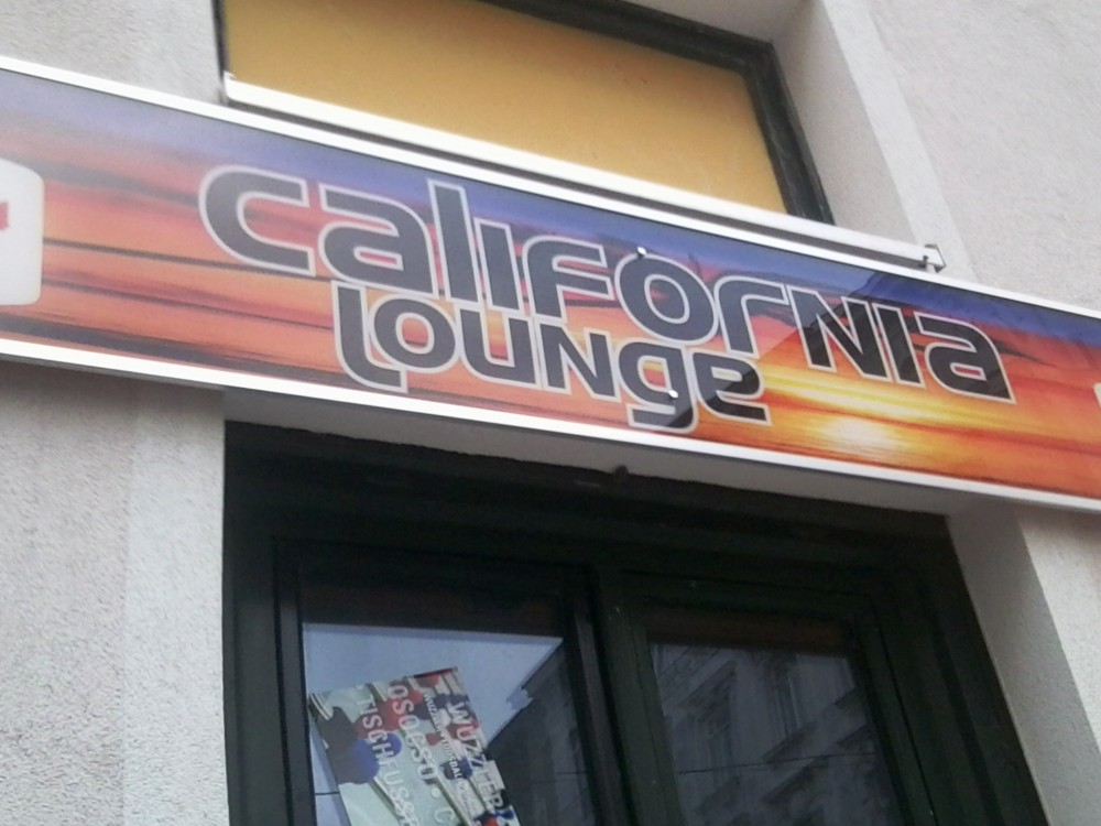 California Lounge Reklameschild - California Lounge - Wien