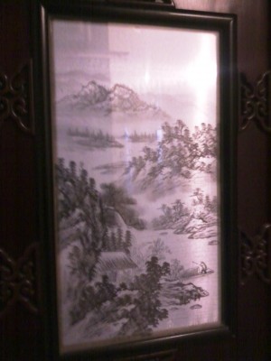 China Restaurant Orient Palast Fenster WC-Eingangstüre