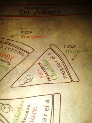 Pizzeria Adamo  - Die Speisekarte