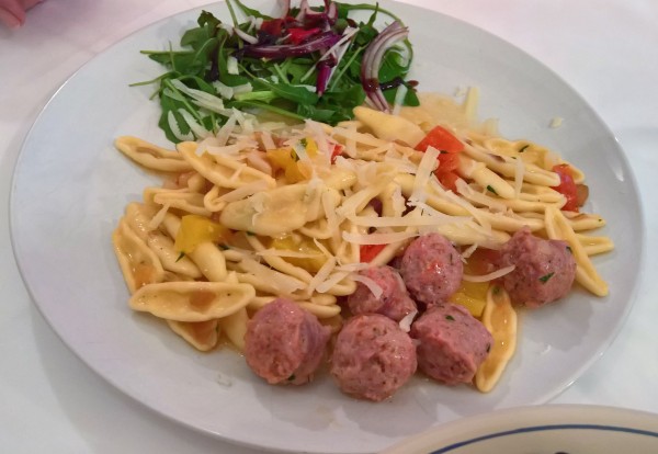 Cavatelli mit Salsiccia, ein Zwischengericht - Osteria Del Salento - Wien