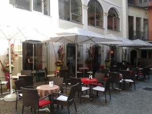Gastgarten im Herzoghof - zeit [los] cafe - Graz