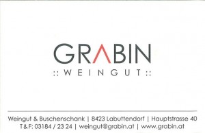 Visitenkarte - Weingut Buschenschank Grabin - Labuttendorf