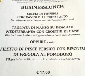 Settimo Cielo - Unser Business-Lunch