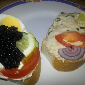 Brötchen - Kaviar & Thunfischsalat - Duran Sandwiches - Vösendorf