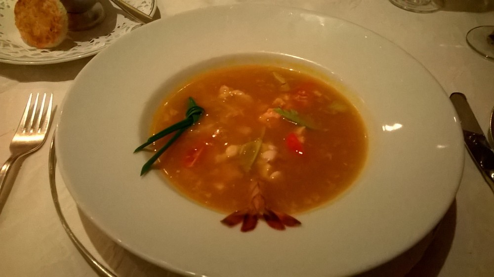 Fischsuppe, köstlich. - Zur Kanne - LECH am Arlberg