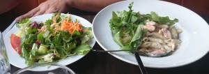 Penne Salmone + kl. gem. Salat