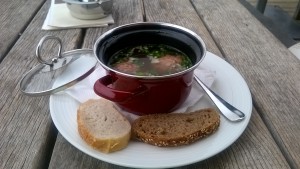 Leberknödlsuppe, richtig gut..... - Rud Alpe - LECH am Arlberg