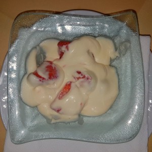 Erdbeeren mit Crema Mascarpone EUR 6,- - Il Mare - Wien