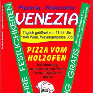 Pizzeria Venezia Speisekarte-01 - Venezia - Wien
