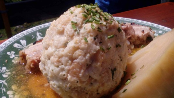 Schweinsbraten mit Knödel und Stöcklkraut - Katrin Almhütte - Bad Ischl