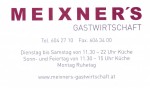Der Meixner - Visitenkarte - Meixner's Gastwirtschaft - Wien