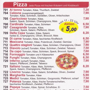 Camorra Flyer Seite 5 - Pizzeria Camorra - Schnitzel Diana - Wien