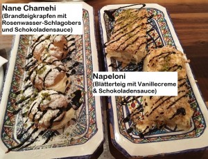 Restaurant Pars - Nane Chamehi (€ 4,90) &amp; Napeloni (€ 5,50)