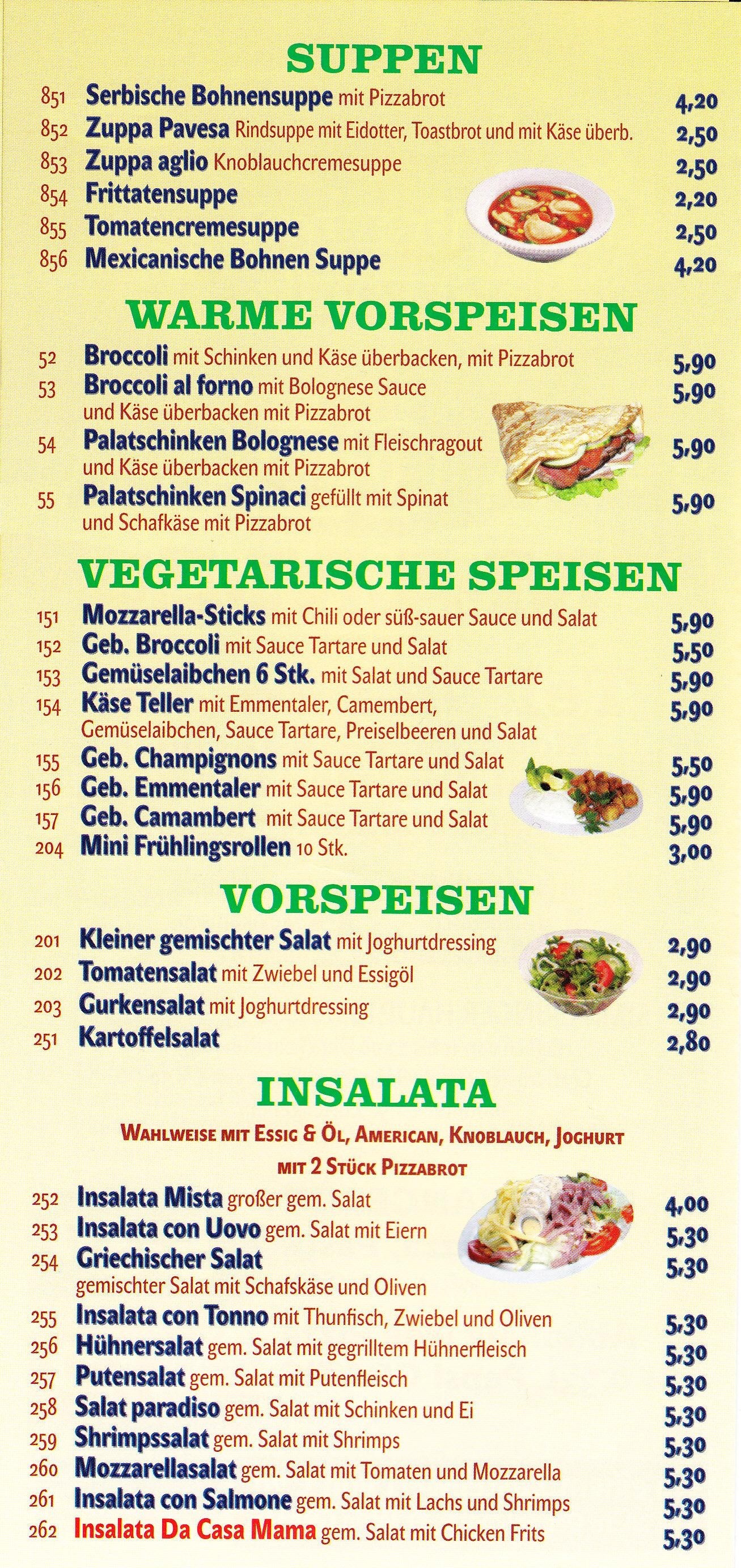 Da Casa Mama Flyer Seite 2 - Da Casa Mama - Wien