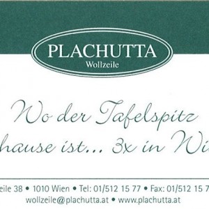 Visitenkarte - Plachutta Wollzeile - Wien
