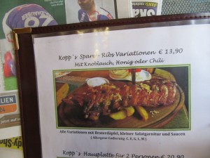 Spare-Ribs, habe sie vorbeischweben gesehen, unglaublich grosse Portion war das - Gasthaus Kopp - Wien