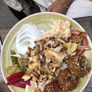 Shawarma-Falafel-Platte - Marrakesch - Wien