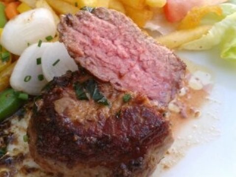 Stadtbrauerei Schwarzenberg Steak sollte Medium Rare sein - Stadtbrauerei Schwarzenberg - Wien