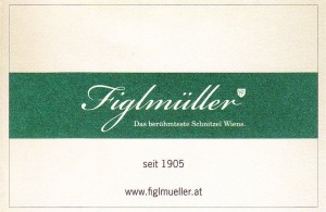 Figlmüller Visitenkarte Seite 01 - Figlmüller - Bäckerstraße - Wien
