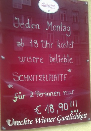 Wirtshaus zum Nepomuk - Aussenwerbung - Wirtshaus zum Nepomuk - Wien