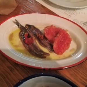 Anchoas del Cantabrico - kantabrische Sardellen, mit Pan con Tomate, interessant - Paco - Wien
