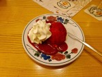 Griespudding mit Erdbeersauce 4,50