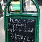 Metternich Werbetafel-Mittagsmenüs - Cafe Metternich - Wien