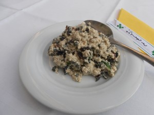 1000jährige Eier mit Tofu (mild). Ungewöhnliches Aussehen, schmeckt aber gut. - Meister Xiao - Wien