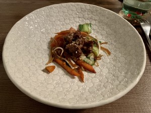 Bulgoi - auf unseren Wunsch als kleine Portion - Restaurant Kim - Wien
