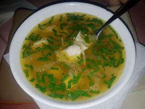 Hühnersuppe mit Nudeln - Donaudelta - Wien