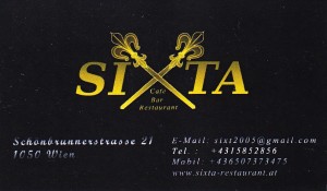 Sixta Visitenkarte - Sixta - Wien