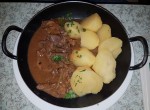 Geröstete Leber v. Schwein mit Petersilienkartoffeln