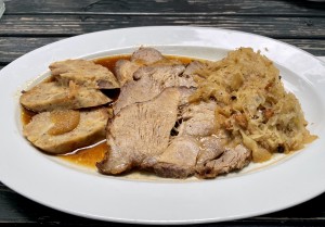 Schweinsbraten vom Duroc-Schwein, tadellos. - Steirerstöckl - Wien