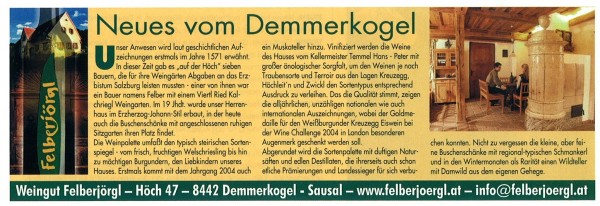 Weingut Felberjörgl - Kitzeck im Sausal