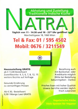 Natraj - Flyer Seite 1 - Natraj - Wien