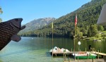 Der Blick auf den See ist einfach immer wieder schön, auch wenn er hier ... - Seeterrasse - Lunz/See