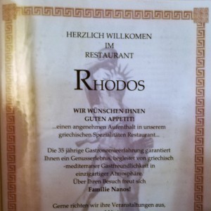 Ich kann der sehr sympathischen Familie Nanos nur zustimmen! Köstliches, ... - Rhodos Restaurant - Langenzersdorf