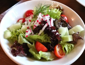 Salat zum Risotto - Mährische Botschaft im Retzer Weinschlössel - Retz