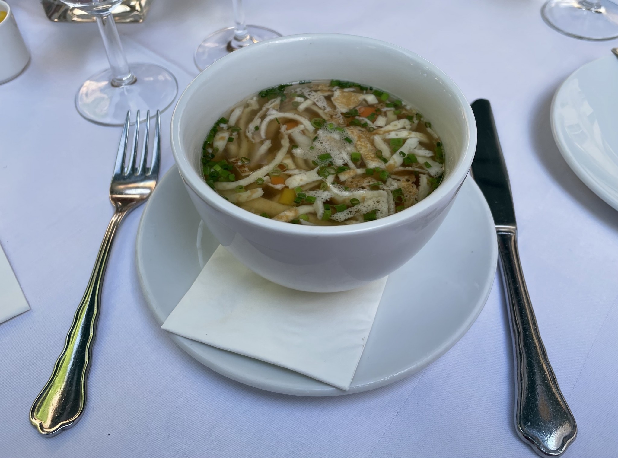 Frittatensuppe, unterirdisch - Griechenbeisl - Wien