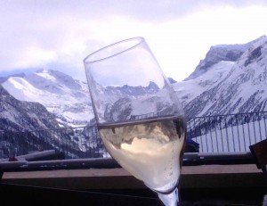 Schlegelkopf Restaurant - Champagner mit Aussicht - Schlegelkopf Restaurant/Bar - Lech