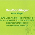 Gasthof Pfleger - Visitenkarte - Gasthof Pfleger - Graz