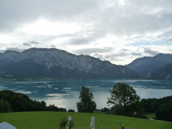 Ausblick von der Terrasse - Druckerhof - Unterach am Attersee